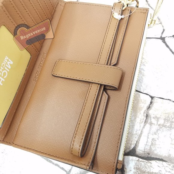 #bagsavenue jet set travel large double zip wristlet vanilla new michael kors - Picture 6 of 6